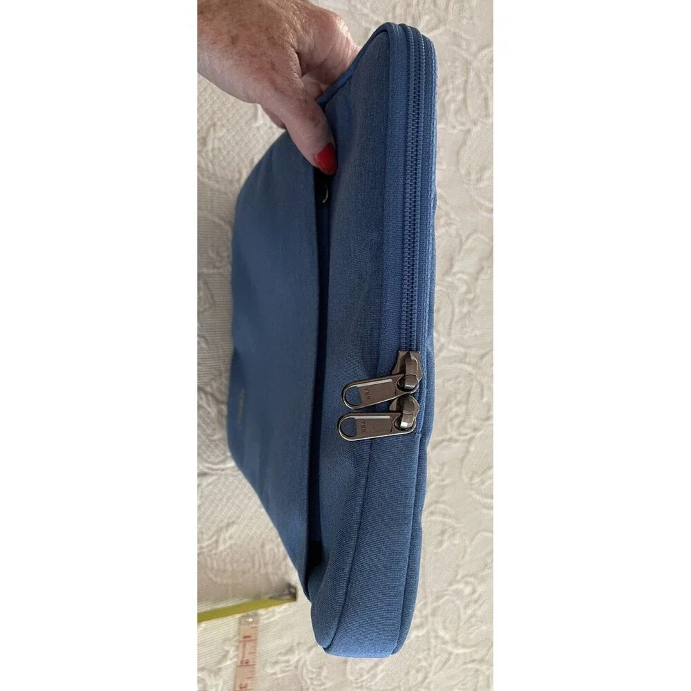 Newhey Tech Computer Laptop Bag Zip Close Front Zip Pocket Blue 16” Multiuse